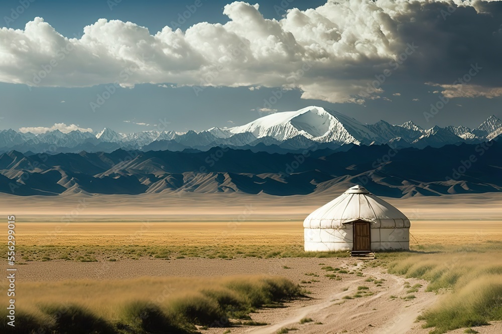 Yurt tents, Lake Song-Kul, Kyrgyzstan