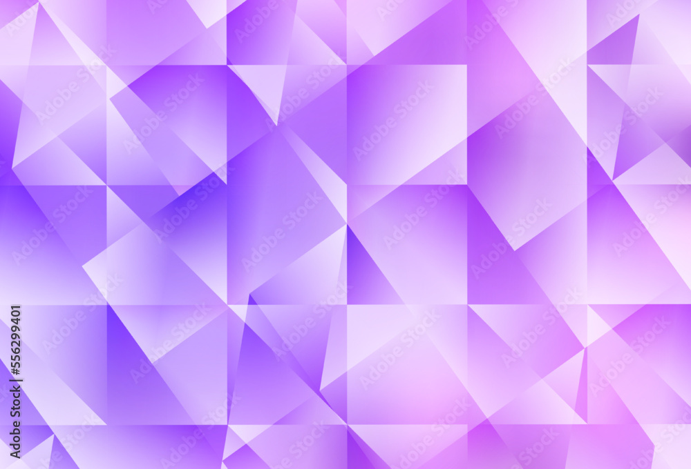 Obraz premium Light Purple vector triangle mosaic background.
