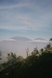 mount merapi seen from the ijen volcano trail