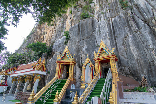 THAILAND PHETCHABURI WAT THAM KHAO YOI CAVE photo