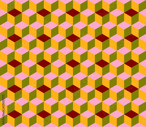seamless geometric box pattern abstract background