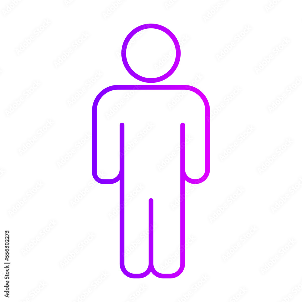 man gradient icon man gradient icon