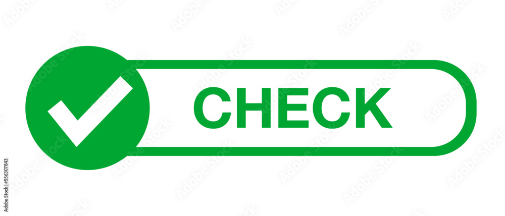 Check mark and CHECK logo icon. Vector. Check mark and CHECK logo icon. Vector.