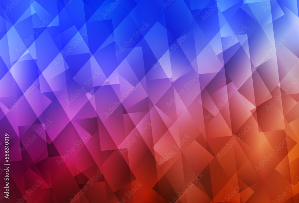 Light Blue, Red vector background in polygonal style.
