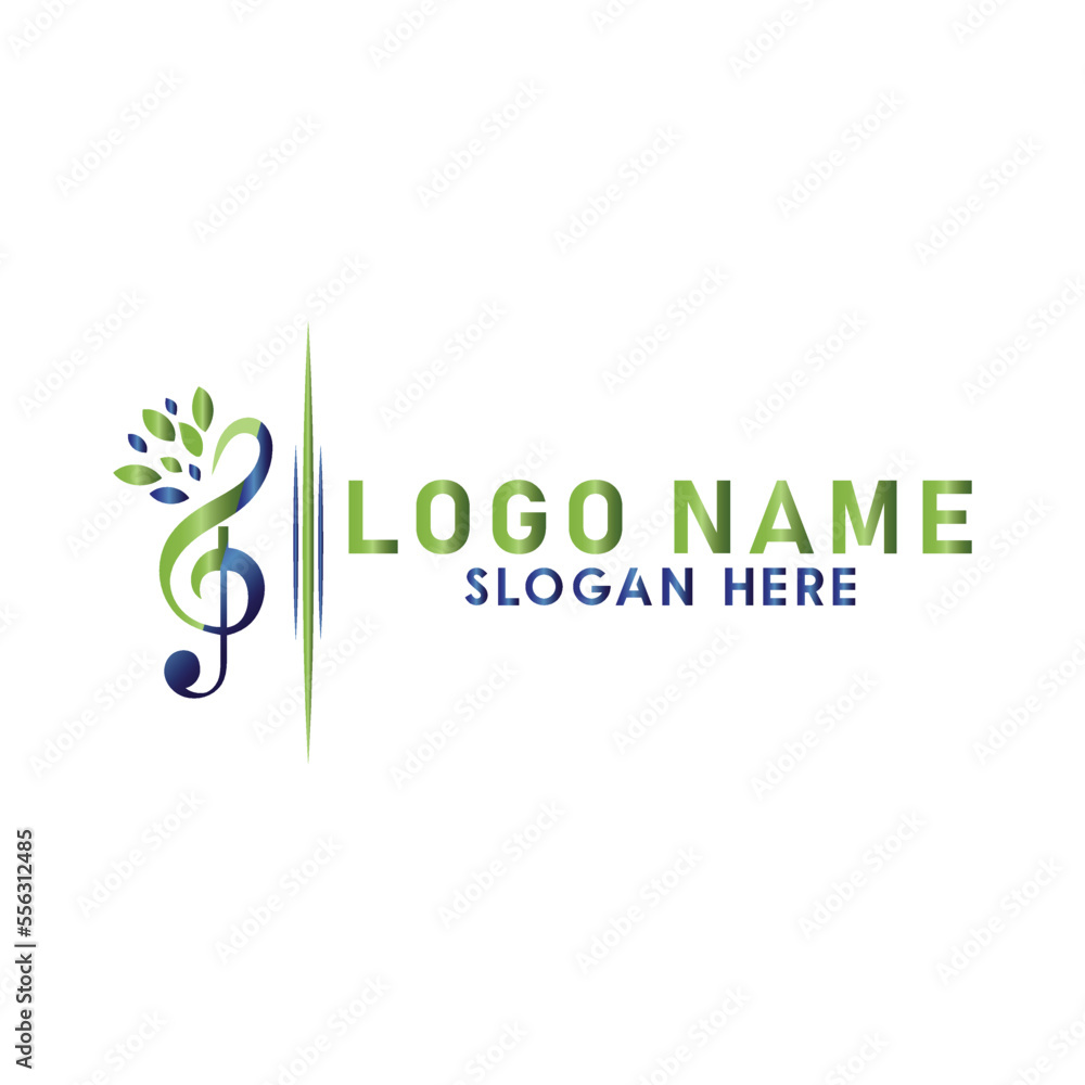 Modern music logo design with vector format. Modern music logo design with vector format.