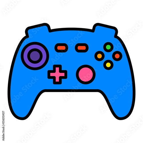Game Controller Filled Line Icon
