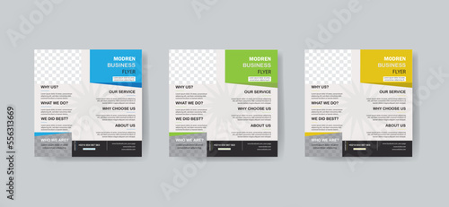 Business flyer template design print ready.