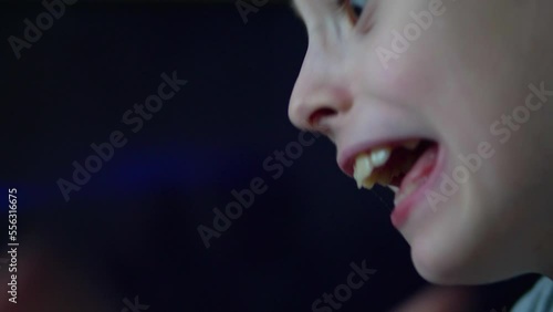 portrait of a caucasian boy in hysterics talking on the phone calling for help from the rescue service.selective focus shallow depth of field. road accidents concept, accidents photo