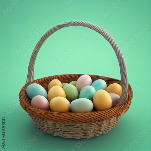 Basket with Easter Eggs (Ge...