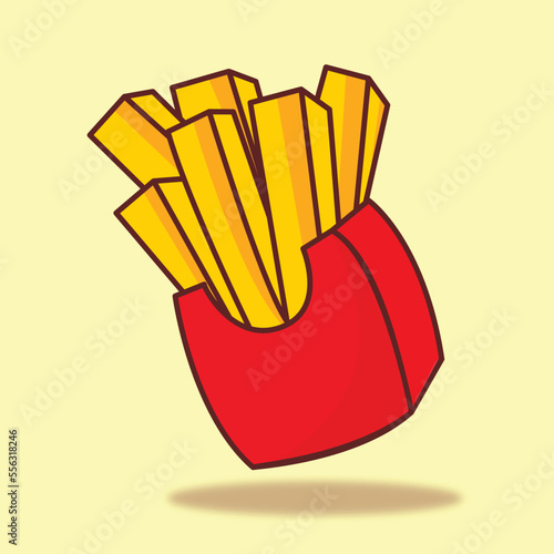 French Fries Vector Illustration