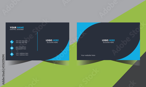 Simple Business Card Layout. Set of modern business card print templates. Business card design. Corporate Business Card Layout. Simple clean template vector design.
