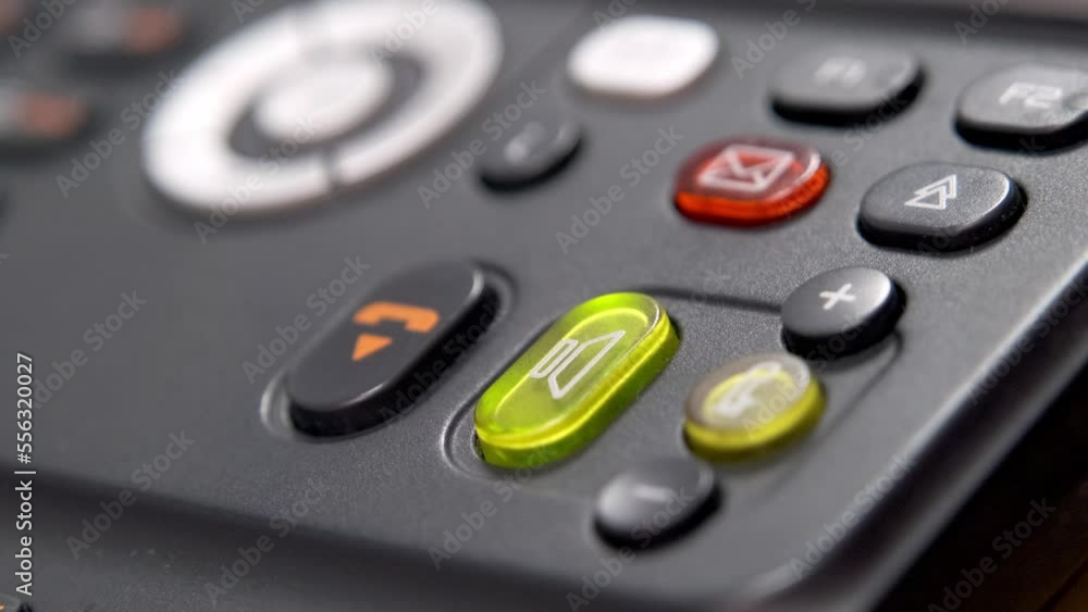 Phone console with new message notification and envelope icon, concepts for sending newsletters, receiving calls and messages. Phone console with new message notification and envelope icon, concepts for sending newsletters, receiving calls and messages.