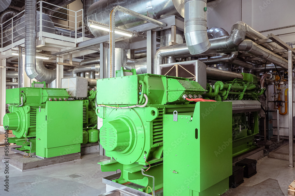 Gas engines for the supply of electricity and heat in industrial production