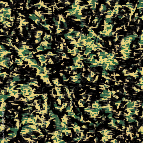 Obraz na płótnie Camouflage pattern, Generative AI w salonie