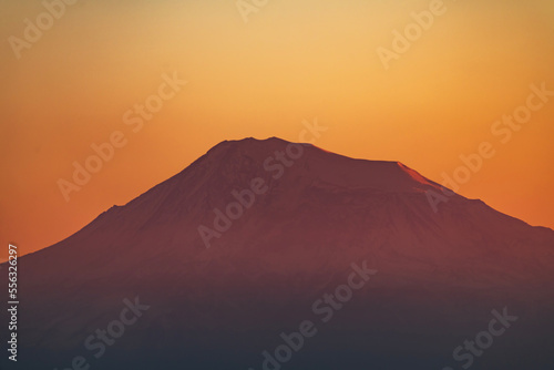 Beautiful sunrise over the Ararat mountain.  Armenia © Inga Av