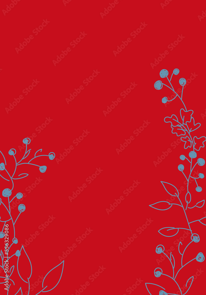 Vector. Merry Christmas and Happy New Year floral background, copy space for your text. Rustic vertical frame template for Christmas cards, wedding invitations, party invitation. Hand-drawn sketch. Vector. Merry Christmas and Happy New Year floral background, copy space for your text. Rustic vertical frame template for Christmas cards, wedding invitations, party invitation. Hand-drawn sketch.