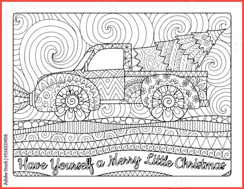 Coloring Page, Merry christmas Coloring Page, Christmas coloring sheet for kids