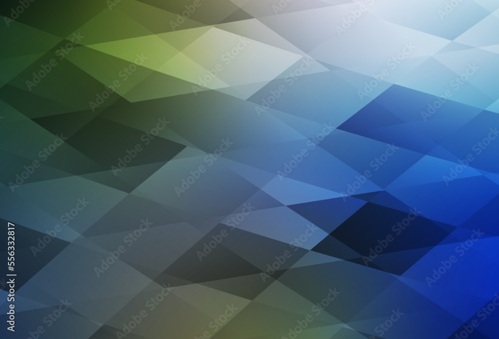 Dark Blue, Green vector background with rectangles. Dark Blue, Green vector background with rectangles.