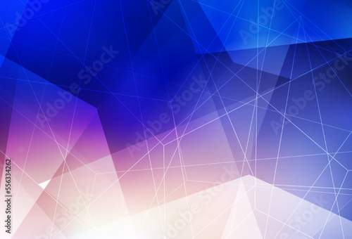 Light Blue, Yellow vector background with triangles.