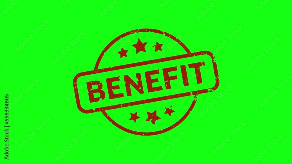 Benefit - Stamp, Imprint, Seal Template. 4K Video Motion Graphics Footage. Chroma key. Alpha Channel Benefit - Stamp, Imprint, Seal Template. 4K Video Motion Graphics Footage. Chroma key. Alpha Channel