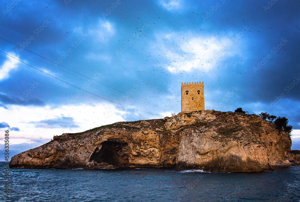 Şile castle, castle in the middle of the sea, old building, historical castle, symbol of the city, sile castle