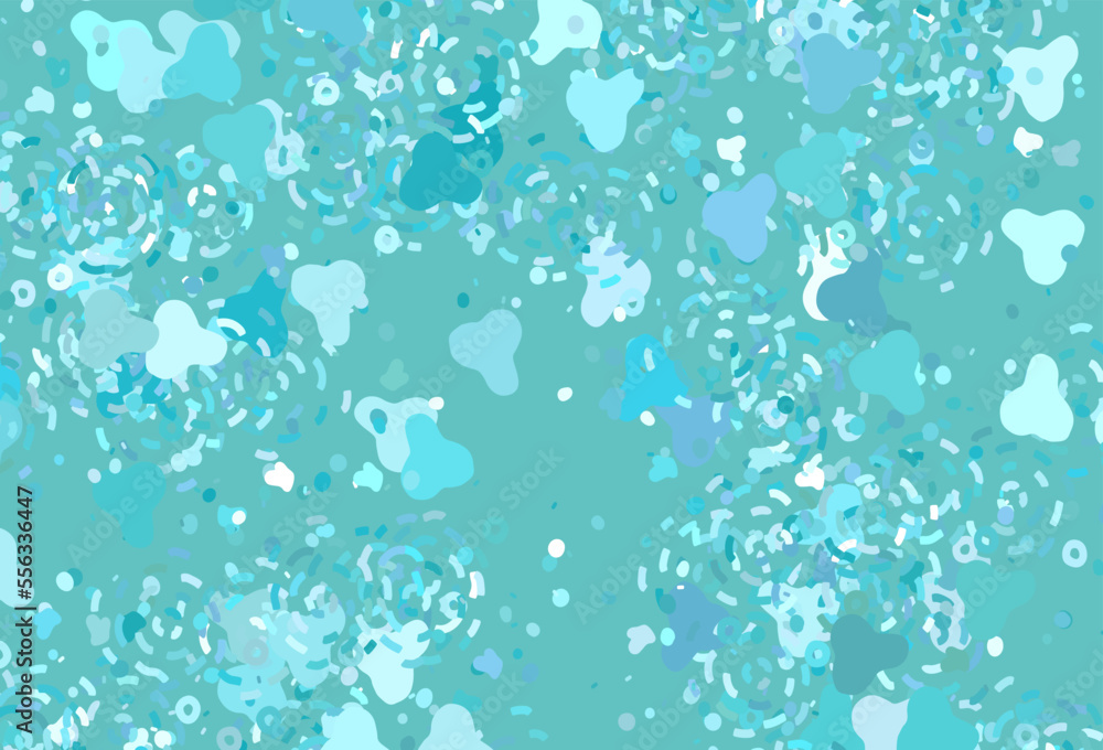 Light Green vector texture with abstract forms. Light Green vector texture with abstract forms.