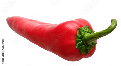 red hot chili pepper isolated on white