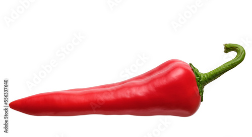 red hot chili pepper isolated on white