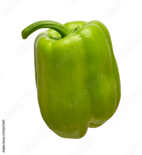 green bell pepper isolated