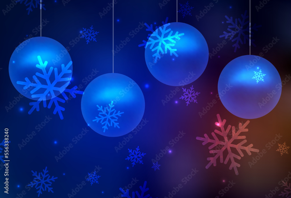 Dark Blue, Red vector backdrop in holiday style. Dark Blue, Red vector backdrop in holiday style.
