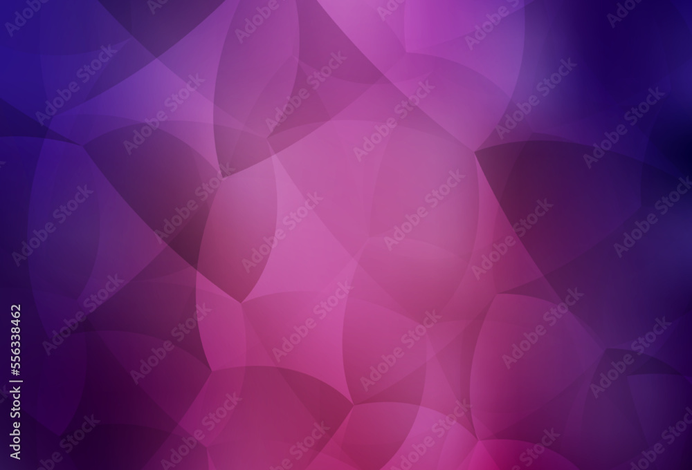 Obraz premium Dark Purple vector layout with lines, triangles.