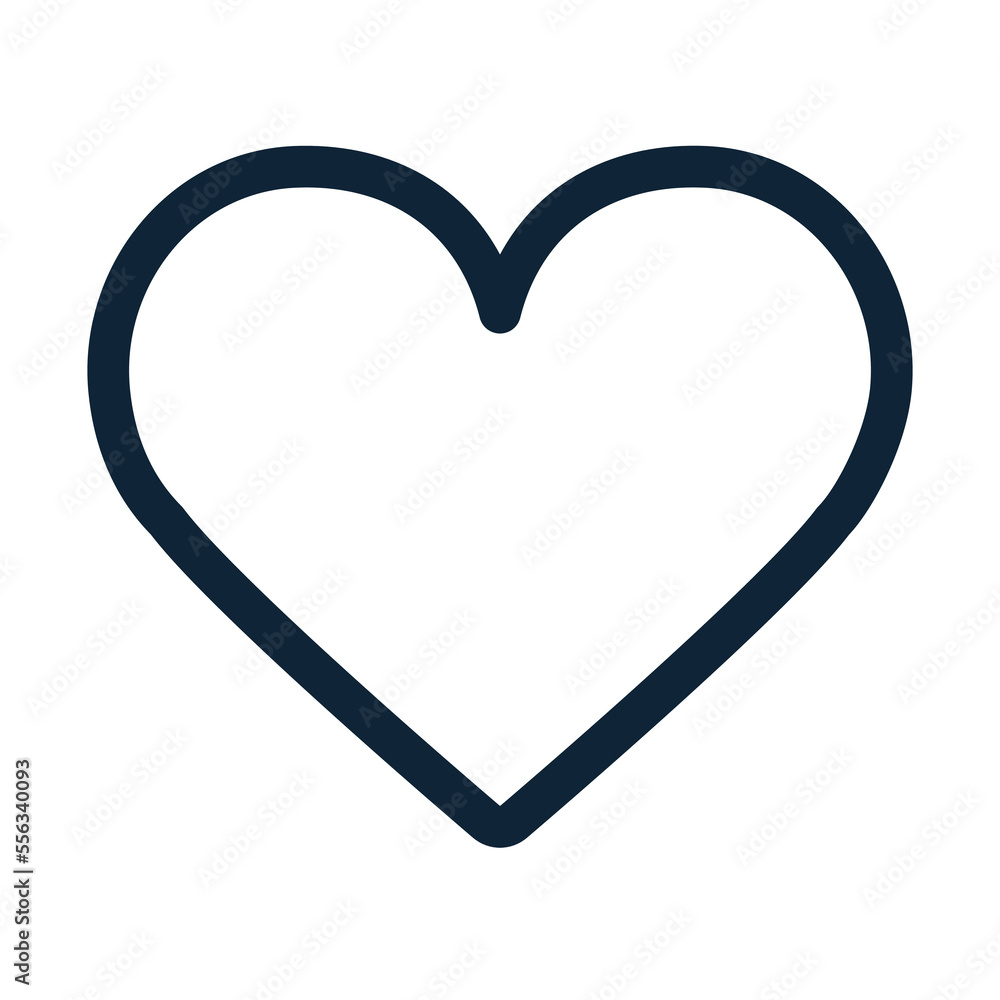 Heart icon. Heart shape. Favorite outline icon. Heart icon. Heart shape. Favorite outline icon.