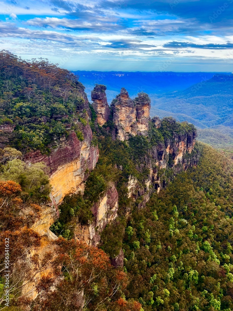 Ausblick auf die Three Sisters in Australien