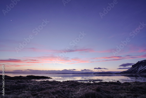 sunset over the sea