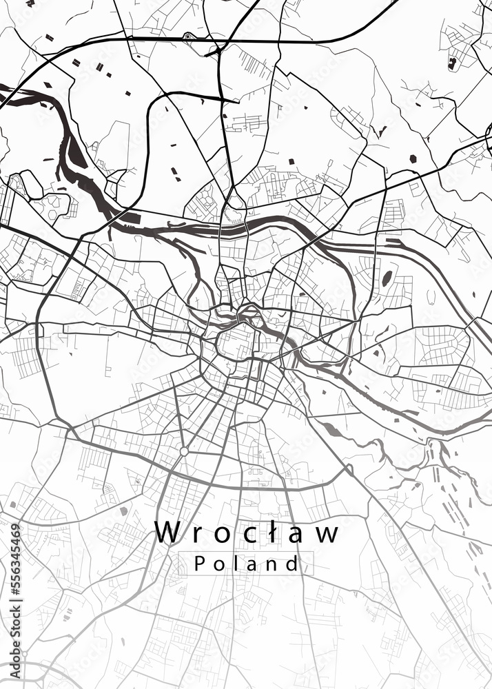 Wroclaw Poland City Map
