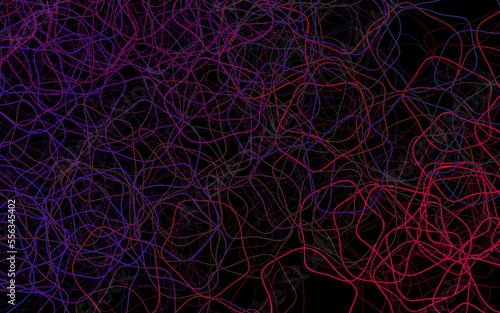 Dark Multicolor vector background with abstract shapes.
