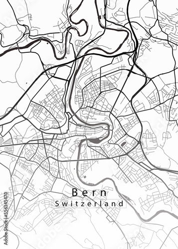 Bern Switzerland City Map