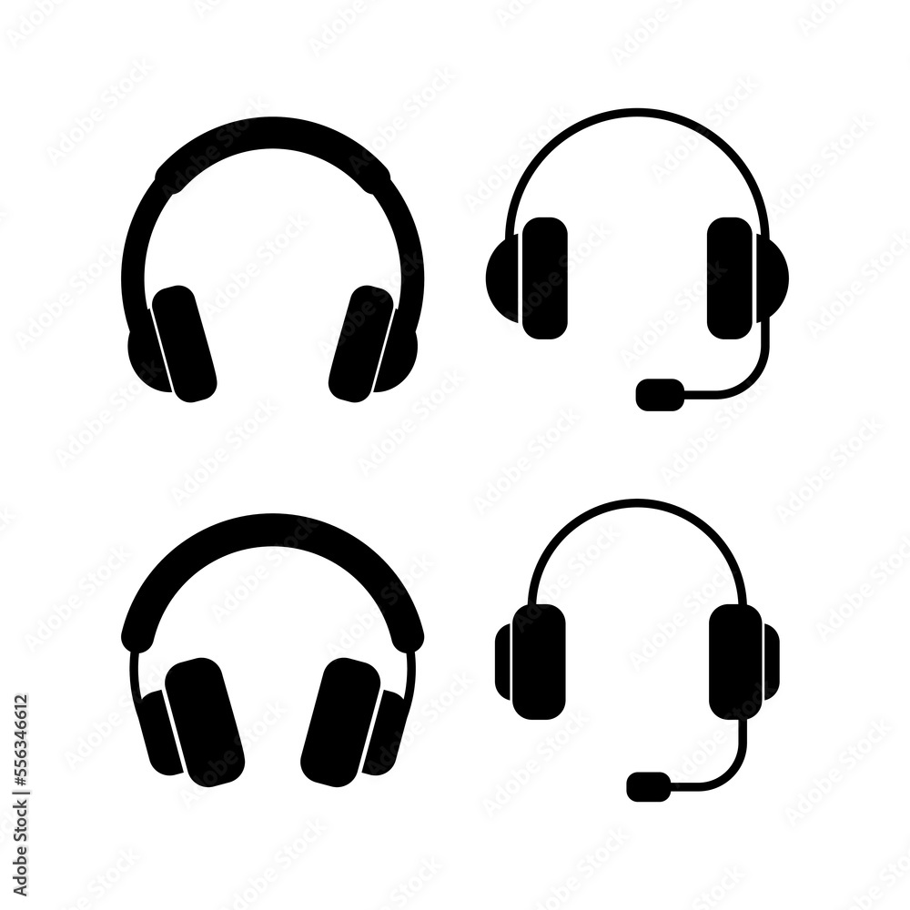 Headphone icon vector for web and mobile app. headphone sign and symbol Headphone icon vector for web and mobile app. headphone sign and symbol