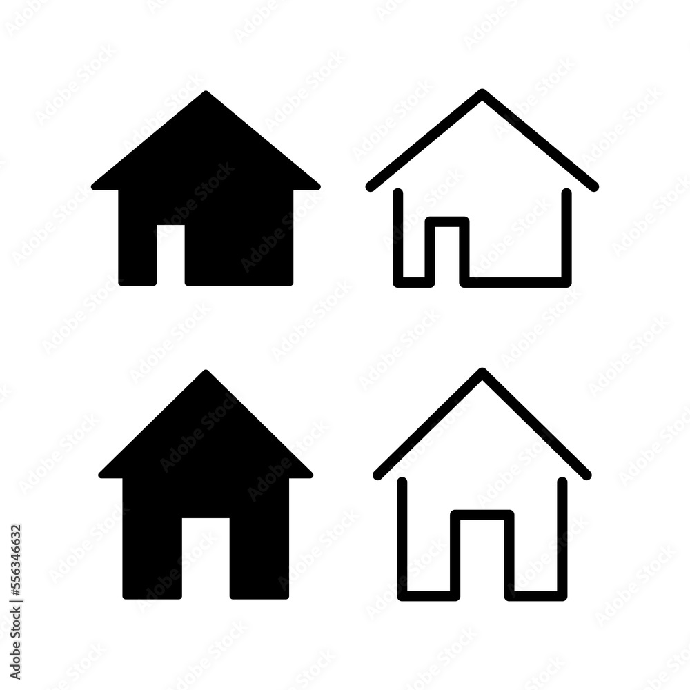 House icon vector for web and mobile app. Home sign and symbol House icon vector for web and mobile app. Home sign and symbol
