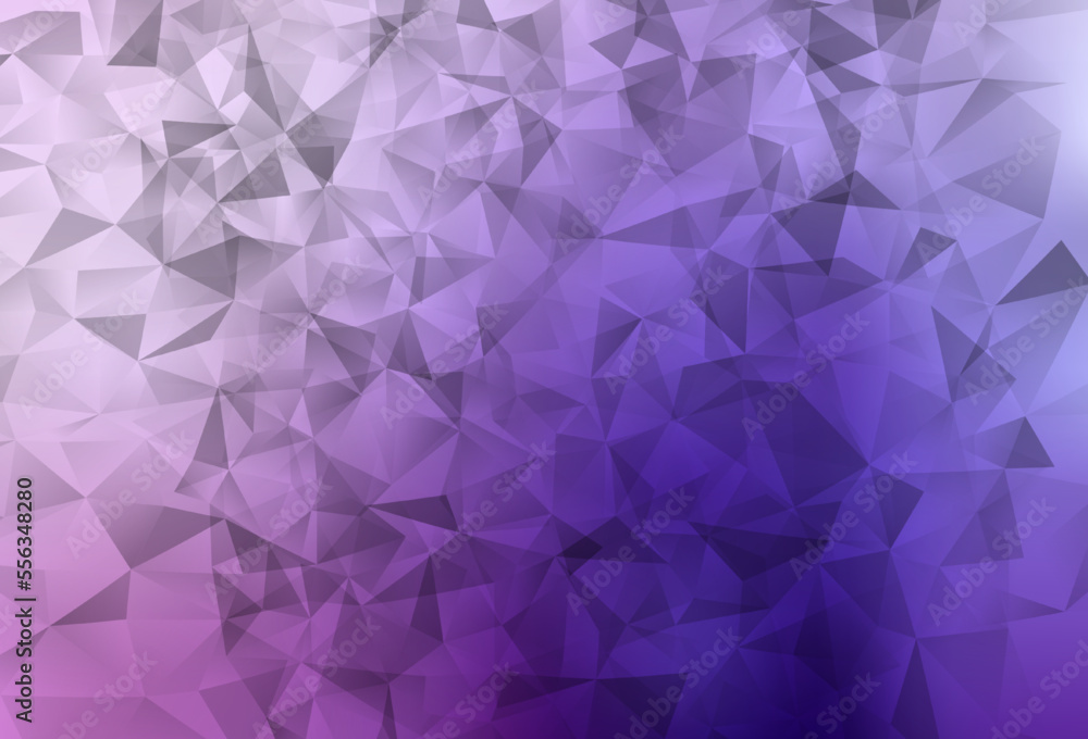 Fototapeta premium Light Purple, Pink vector polygonal background.