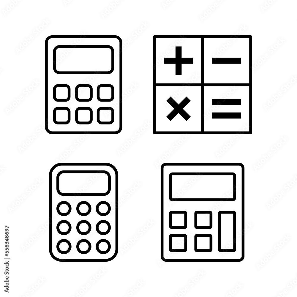 Calculator icon vector for web and mobile app. Accounting calculator sign and symbol. Calculator icon vector for web and mobile app. Accounting calculator sign and symbol.