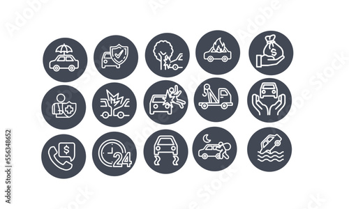  Car Accident And Insurance icons,health insurance icons,mobile app icons ,web design collection
