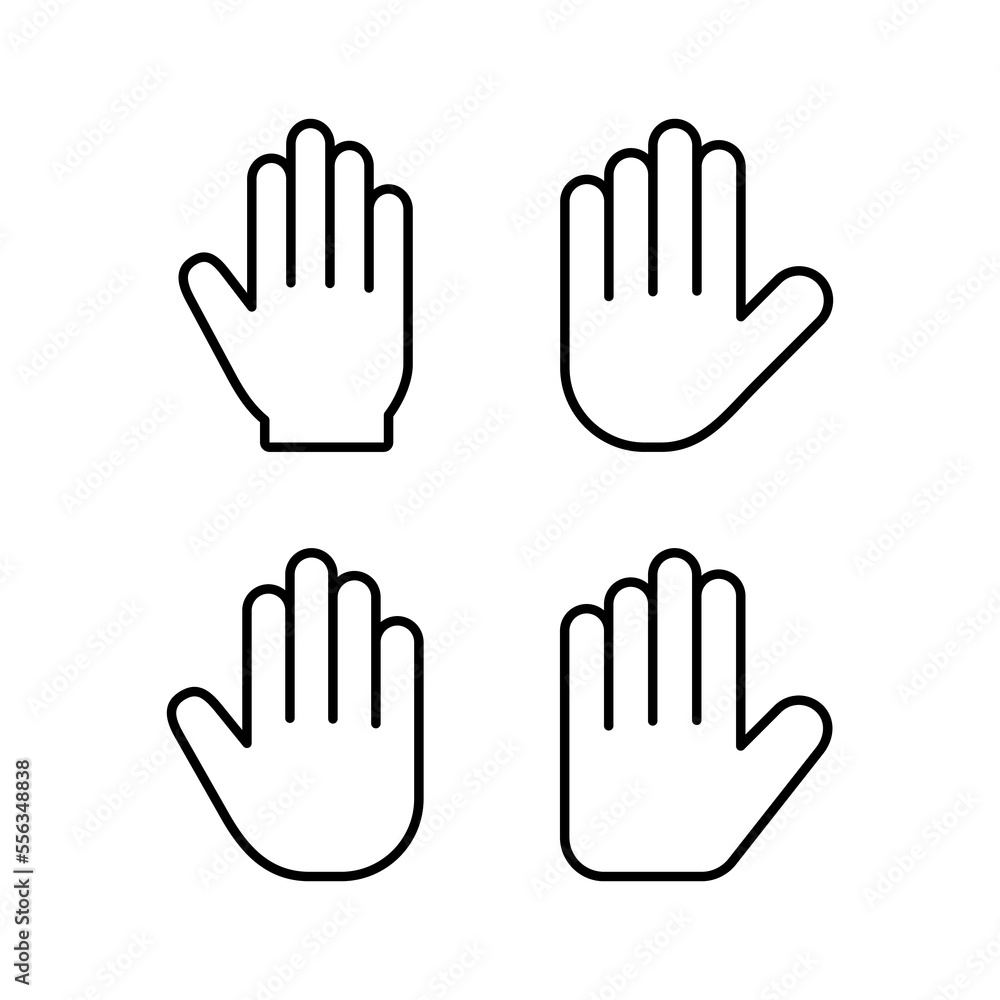 Hand icon vector for web and mobile app. hand sign and symbol. hand gesture Hand icon vector for web and mobile app. hand sign and symbol. hand gesture