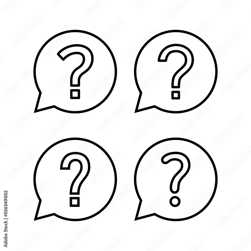 Question icon vector for web and mobile app. question mark sign and symbol Question icon vector for web and mobile app. question mark sign and symbol