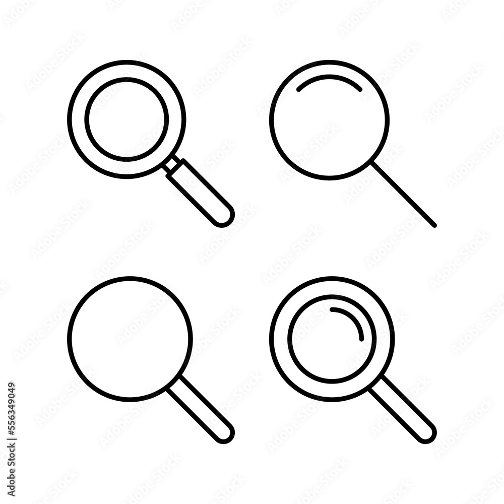 Search icon vector for web and mobile app. search magnifying glass sign and symbol Search icon vector for web and mobile app. search magnifying glass sign and symbol