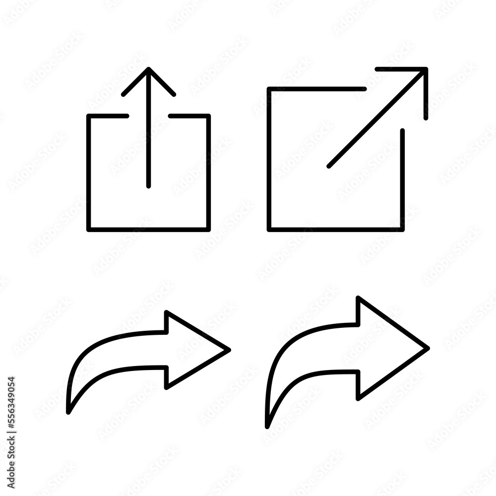Share icon vector for web and mobile app. Sharing sign and symbol Share icon vector for web and mobile app. Sharing sign and symbol