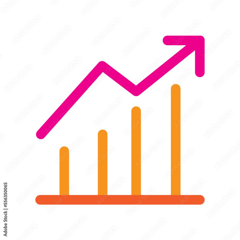 Graph Flat Icon Graph Flat Icon