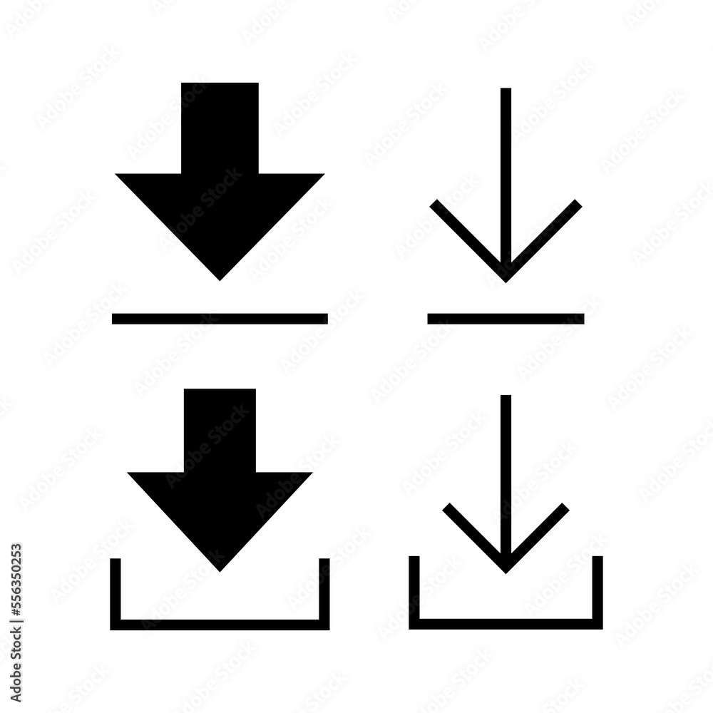 Download icon vector for web and mobile app. Download sign and symbol Download icon vector for web and mobile app. Download sign and symbol