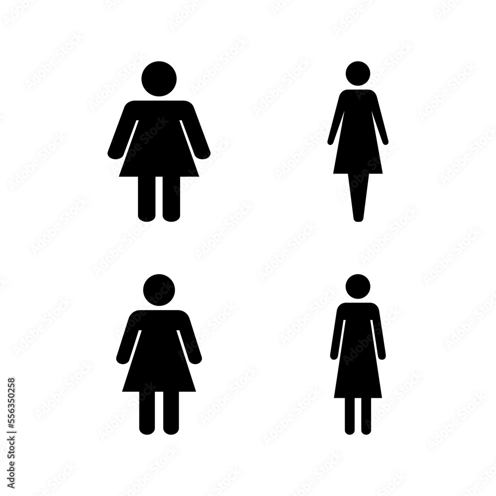 Female icon vector for web and mobile app. woman sign and symbol Female icon vector for web and mobile app. woman sign and symbol
