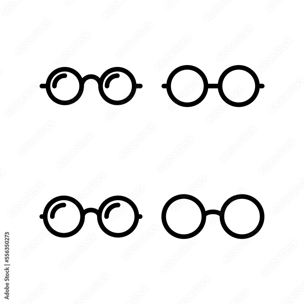 Glasses icon vector for web and mobile app. Glasses sign and symbol Glasses icon vector for web and mobile app. Glasses sign and symbol